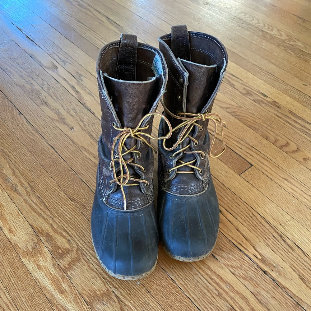 LL Bean 8” Leather Bean Boots